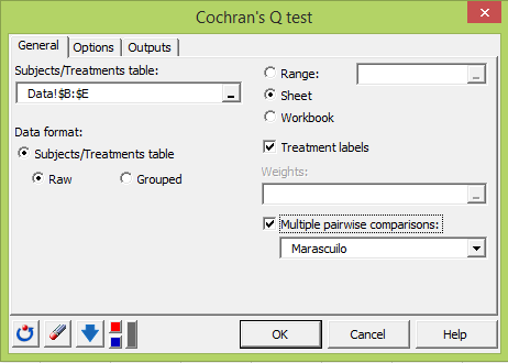 Cochran S Q Test In Excel Tutorial Xlstat Support Center