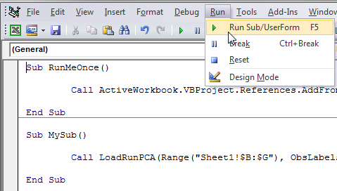 Automate a routine analysis, example of Principal Component Analysis ...